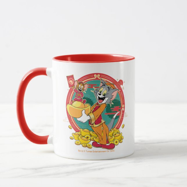 Tom & Jerry New Years Red Envelope Mug (Left)
