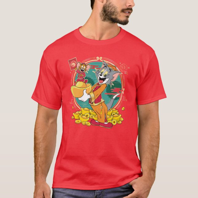 Tom & Jerry New Years Red Envelope T-Shirt (Front)