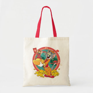 Tom & Jerry New Years Red Envelope Tote Bag