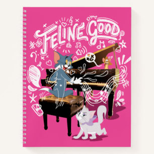 Tom & Jerry Play Piano - Feline Good Notebook
