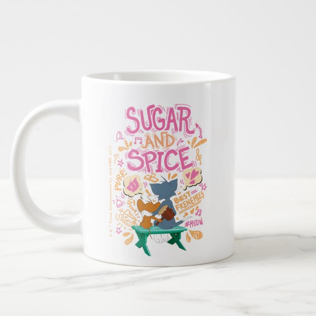 Tom & Jerry - Sugar And Spice Large Coffee Mug (Left)