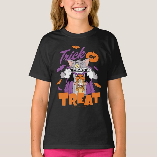 Tom & Jerry | Trick or Treat T-Shirt (Front)