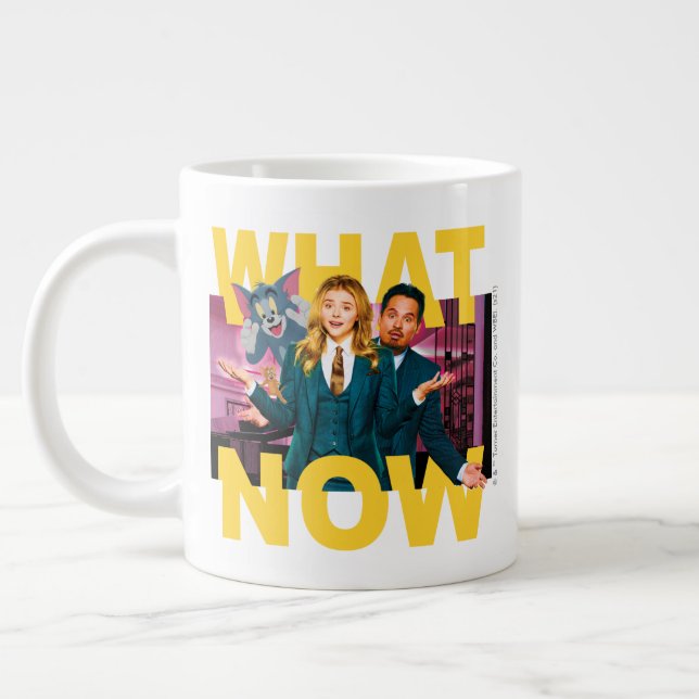 Tom & Jerry With Kayla and Terrance - What Now Large Coffee Mug (Left)