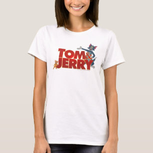 Tom & Jerry With Movie Logo T-Shirt