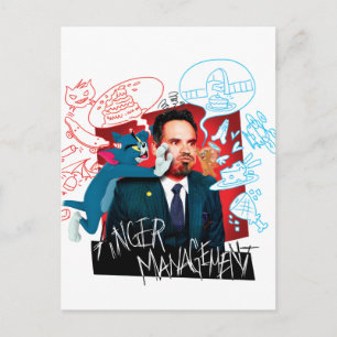 Tom & Jerry With Terrance - Anger Management Postcard