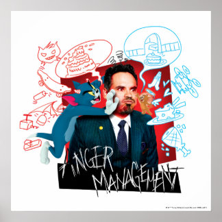 Tom & Jerry With Terrance - Anger Management Poster