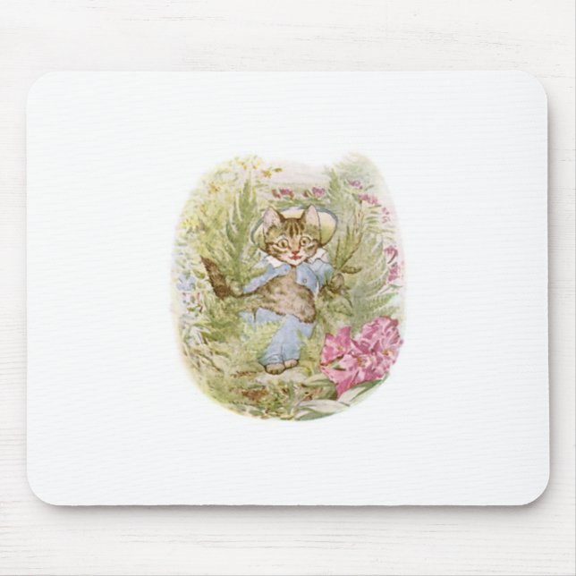 Tom Kitten (Cute Cat Illustration) Beatrix Potter Mouse Mat (Front)
