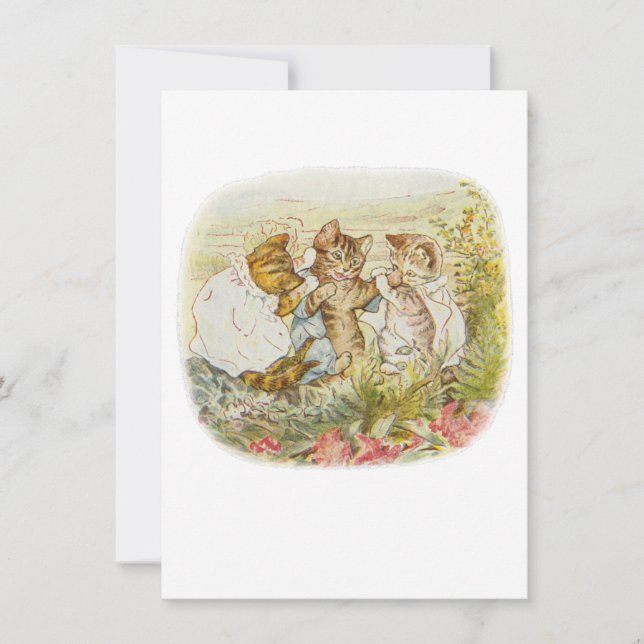 Tom Kitten Vintage Illustration Thank You Card (Front)