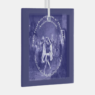 Tom Lost His Reason All Together Burns Night Blue Glass Tree Decoration