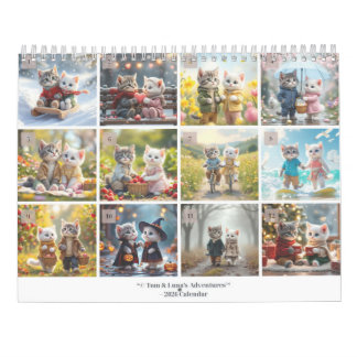 Tom & Luna’s Adventures™ – 2026 Cosy Seasons Calen Calendar