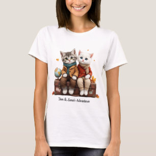 Tom & Luna’s Adventures™ Cosy Autumn Travel T-Shir T-Shirt