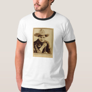Tom Mix 1918 portrait with rifle for silent movie T-Shirt