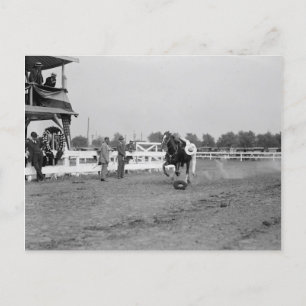 Tom Mix Collects A Hat Postcard