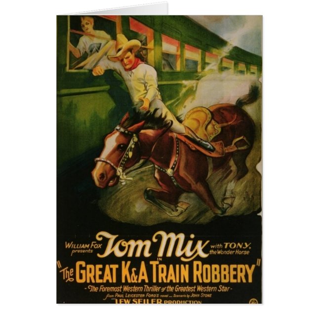 Tom Mix Great K&A Train Robbery Poster (Front)