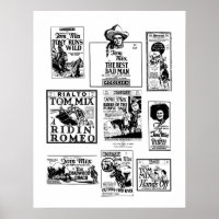 Tom Mix Silent Movies vintage advertisements