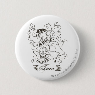 Tom Mouse Killer Tattoo 1 6 Cm Round Badge