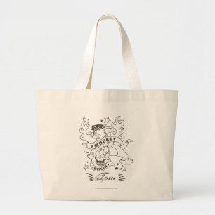 Tom Mouse Killer Tattoo 1 Large Tote Bag
