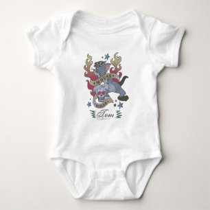 Tom Mouse Killer Tattoo 2 Baby Bodysuit