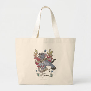 Tom Mouse Killer Tattoo 2 Large Tote Bag