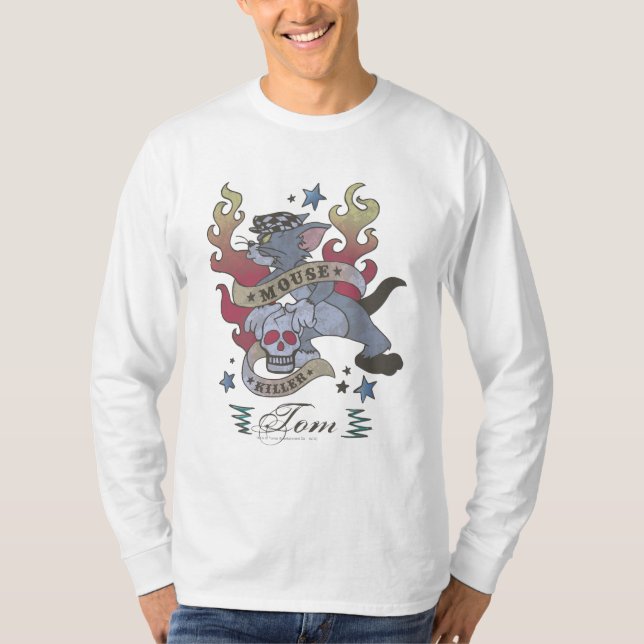 Tom Mouse Killer Tattoo 2 T-Shirt (Front)