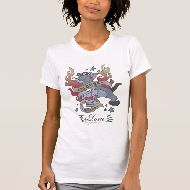 Tom Mouse Killer Tattoo 2 T-Shirt (Front)