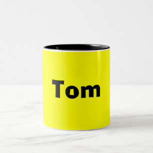 Tom-Name Style-Mug Two-Tone Coffee Mug