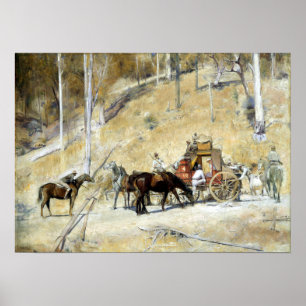 Tom Roberts Bailed Up Poster