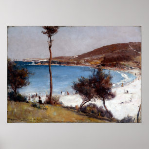 Tom Roberts Holiday Sketch at Coogee Poster