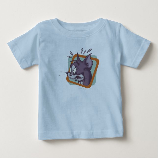 Tom Scaredy Cat Baby T-Shirt (Front)