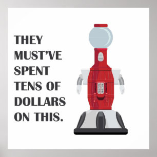 Tom Servo  Bot about Town Poster