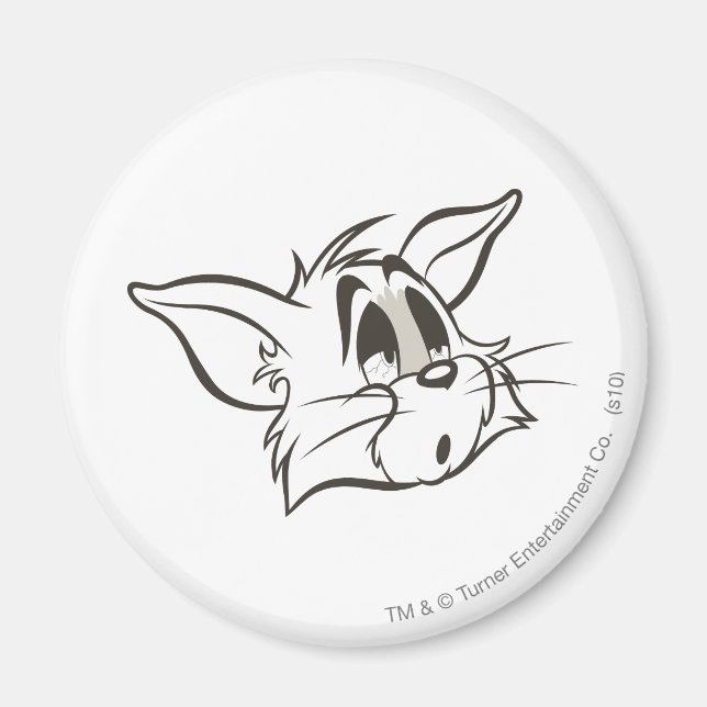 Tom Sleepy Cat Magnet (Front)