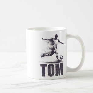Tom Soccer Boys Personalized First Name Tom Coffee Mug