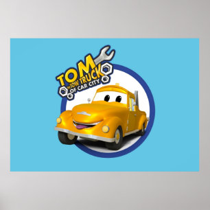 Tom the Tow Truck of Car City Poster