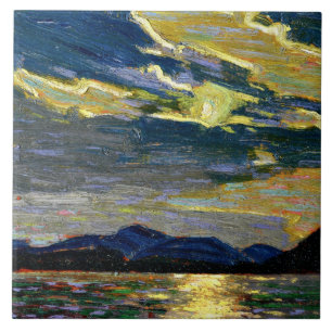 Tom Thomson - Hot Summer Moonlight Tile