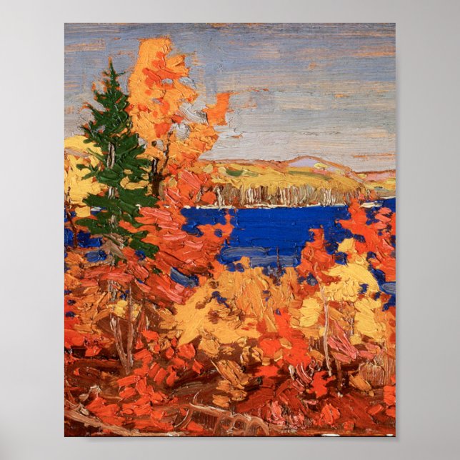Tom Thomson Painting Autumn Foliage Ontario Land Poster (Front)