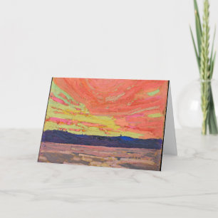 Tom Thomson - Sunset (1915) Card