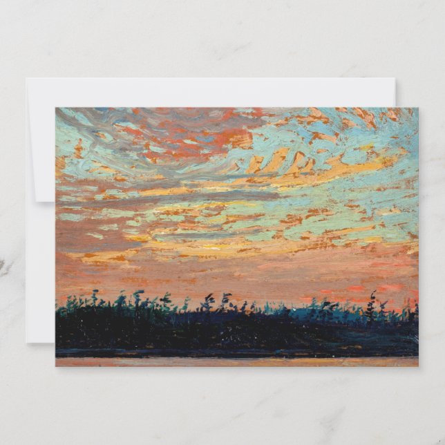 Tom Thomson - Sunset Sky Card (Front)