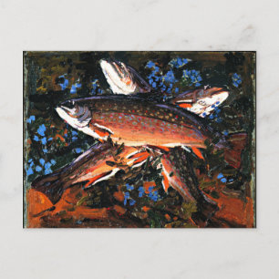 Tom Thomson - Three Trout Postcard