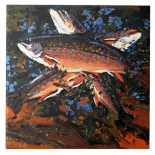Tom Thomson - Three Trout Tile