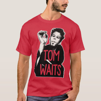 Tom Waits Retro Styled Fanart Design T-Shirt