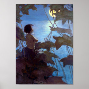Tom Watching the Moon, Jessie Willcox Smith Poster