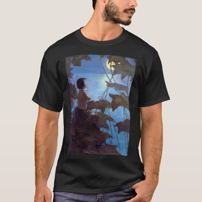 Tom Watching the Moon, Jessie Willcox Smith T-Shirt (Front)