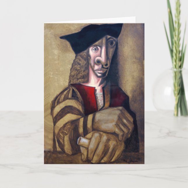 Tom X "Harlequin Courtier" Note Card (Front)