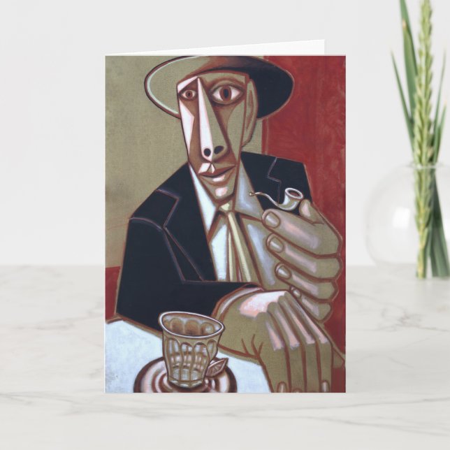 Tom X "The Pipe Smoker" Note Card (Front)