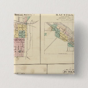 Tomah, Mauston, Fox Lake and Juneau 15 Cm Square Badge