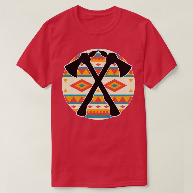 Tomahawk Pattern 2 T-Shirt (Design Front)