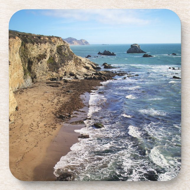 Tomales Bay, California tropical landscape, Coaster (Front)