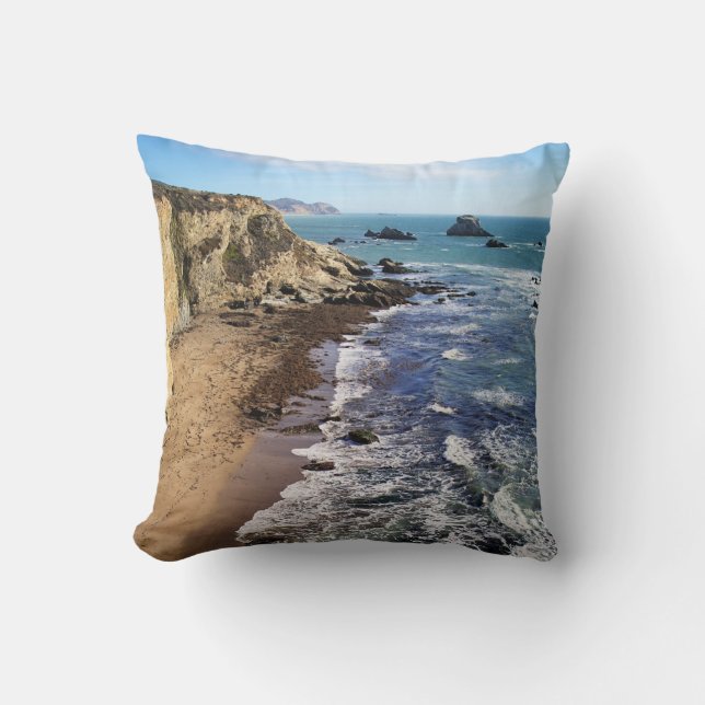 Tomales Bay, California tropical landscape,  Cushion (Front)