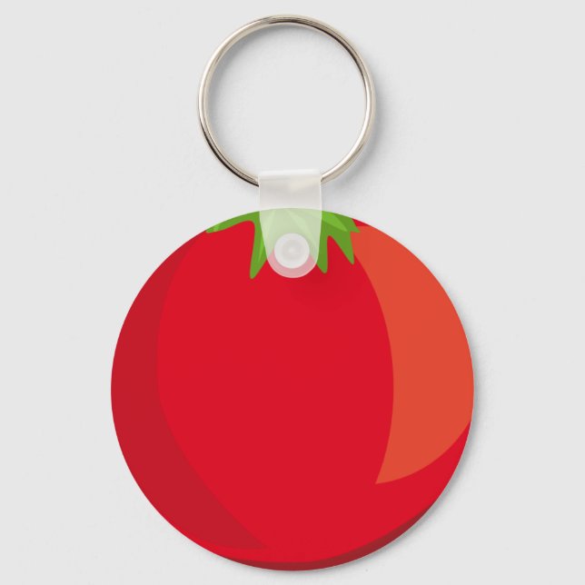 Tomato 2.25" Basic Button Keychain (Front)