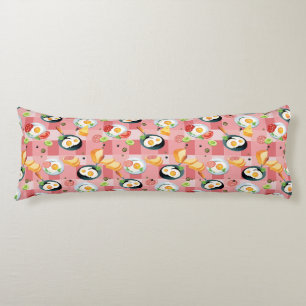Tomato and Fried Eggs Pattern Body Cushion